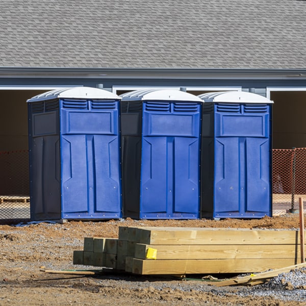 what is the expected delivery and pickup timeframe for the portable toilets in Beaver Valley